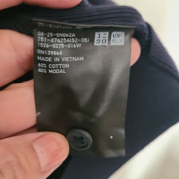 Uniqlo Dark Blue Short Sleeve Polo Shirt - Picture 3 of 4